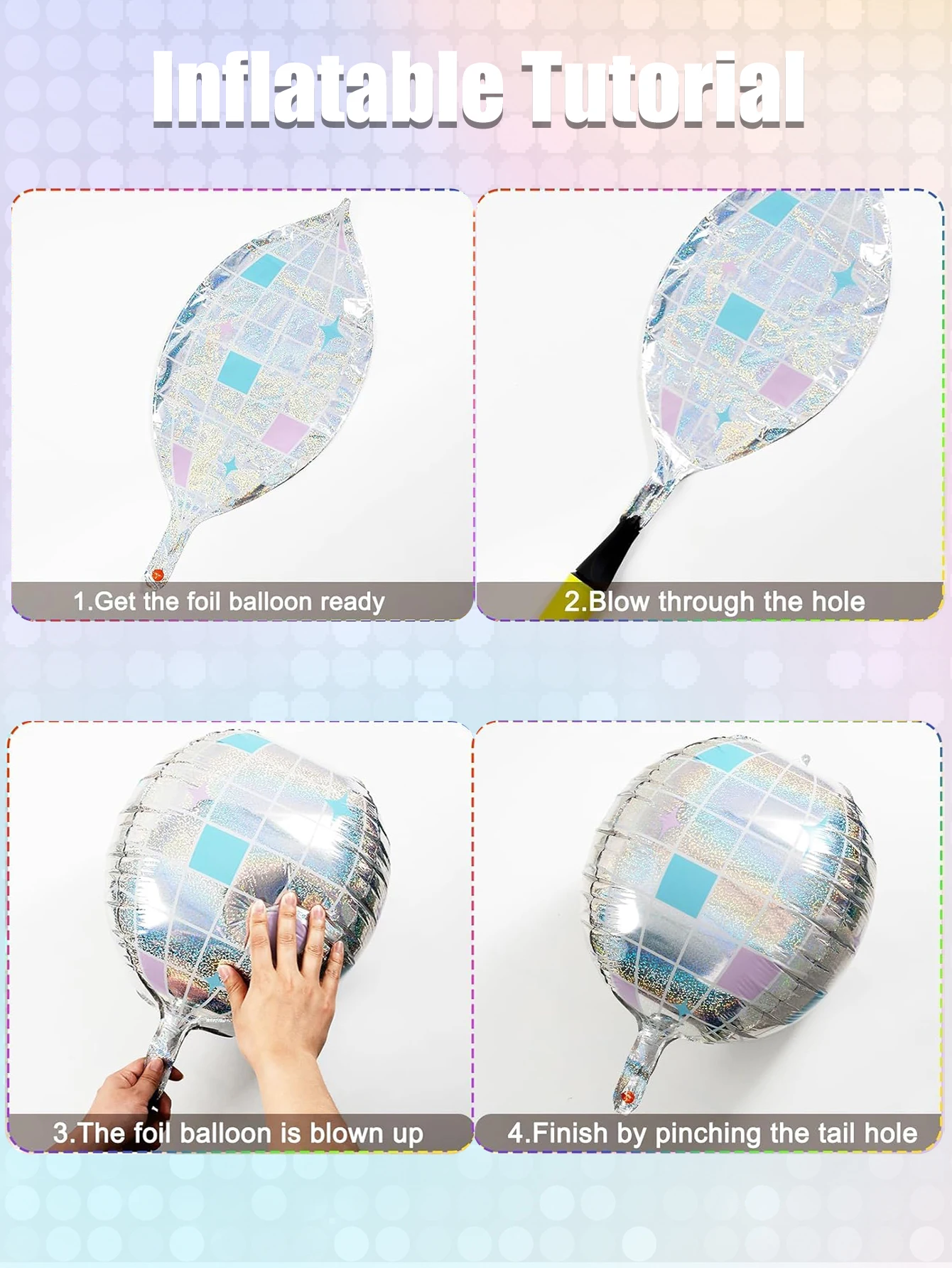 Pop music guitar party balloon set microphone purple guitar disco 4d ball black musical note star balloon 24pcs