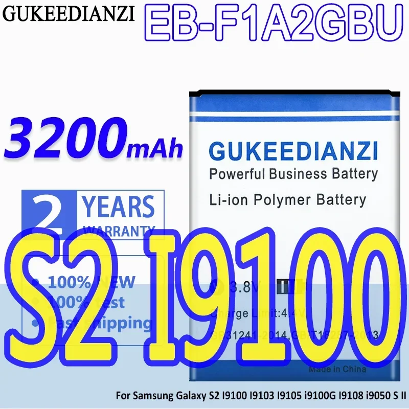 Gukeedianzi Batteria 3200Mah Per Samsung Galaxy S2 I9100 I9103 I9105 I9100G I9108 I9050 S Ii Eb F1A2Gbu