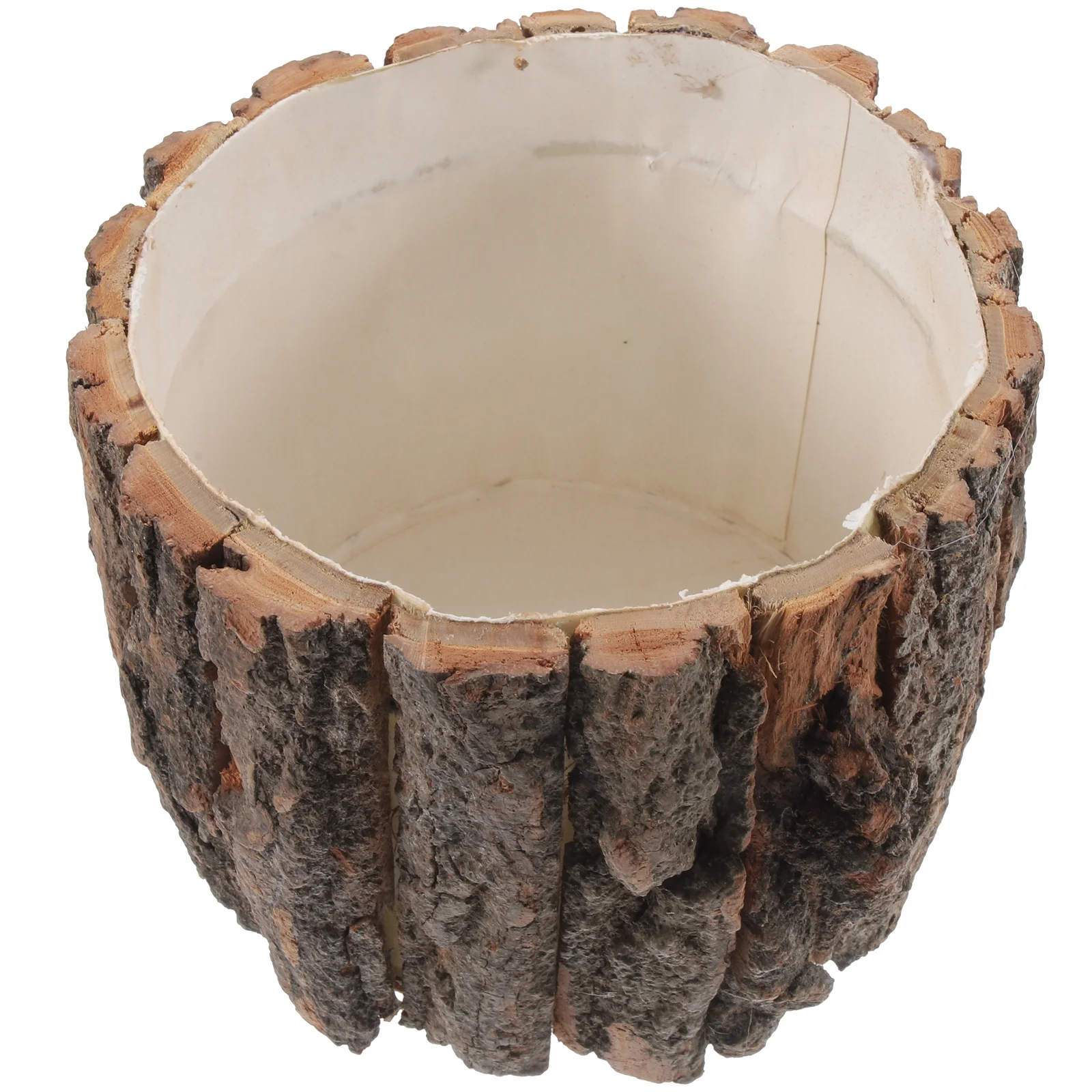 

Cactus Pastoral Flower Box Tree Stump Plant Pots Succulent Bowl Rustic Wooden Planter