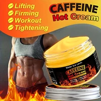 Crème de massage à la caféine, crème corporelle, riche en caféine et autres extraits, raffermit la peau, hydrate la peau et est facilement absorbée 3