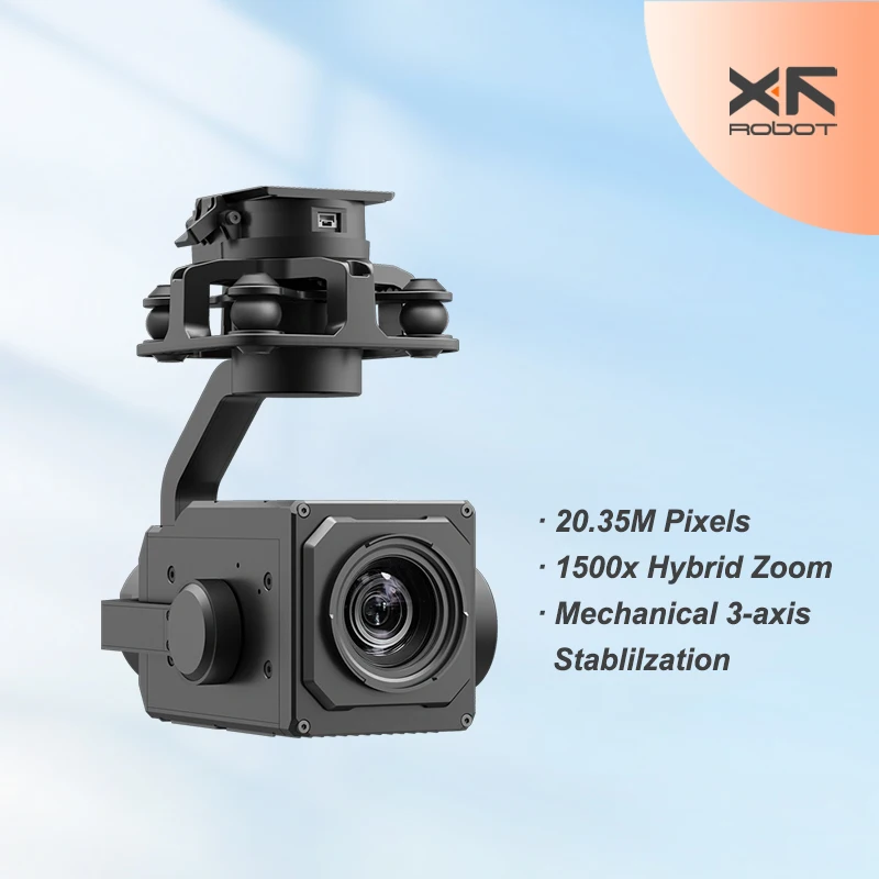 XF-Z6C high zoom Visible light pod UAV PTZ Camera 4K resolution 1500 times hybrid zoom 3-Axis Pod Hybrid Zoom Pod