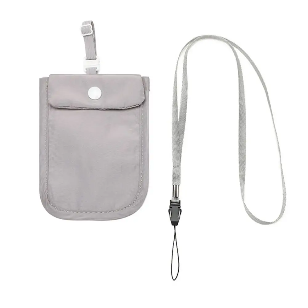 RFID Blocking Bra Wallet with Adjustable Elastic Strap