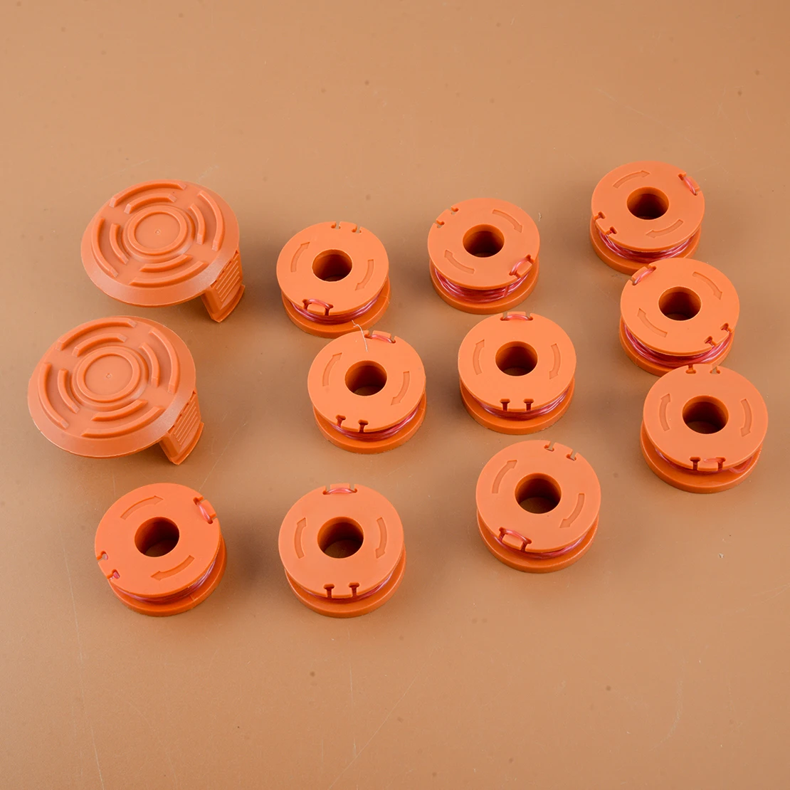 

1 Set Orange String Trimmer Spool Line & Cap Fit for WORX String Trimmer WG150 WG151.5 WG152 WG153 WG154 WG155.5 WG156 WG157