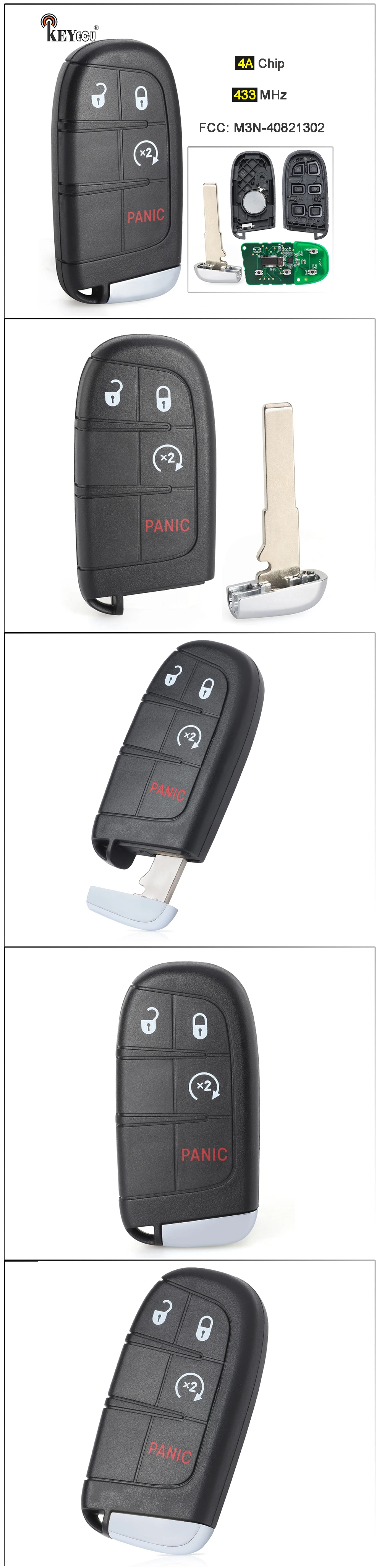 Keyforkess 433MHz 4A Chip M3N-40821302 68250337 735636994 735620884 Smart Remote Key Fob per Jeep Compass Renegade 2015-2021 8 Keyforkess 433MHz 4A Chip M3N-40821302 68250337 735636994 735620884 Smart Remote Key Fob per Jeep Compass Renegade 2015-2021 - S33451b1b16024a16b4ee5844bb5029802