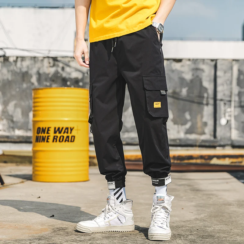 

Men's Cargo Techwear Sweatpants 2023 Summer Thin Streetwear Trousers for Men Jogging Oversized Sports Pants Clothing Men Joggers