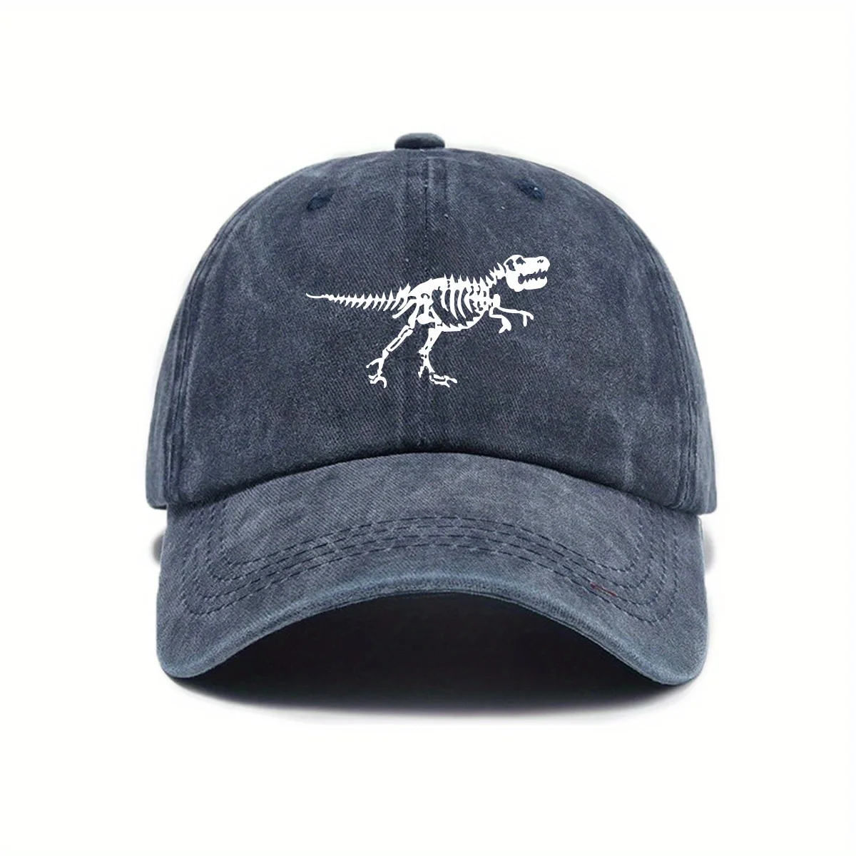 Die modische und lässige Baseballkappe mit Dinosaurier-Skelett-Aufdruck ist ein Muss für Männer und Frauen, wenn die Straße ausgehen ist – Detail 10