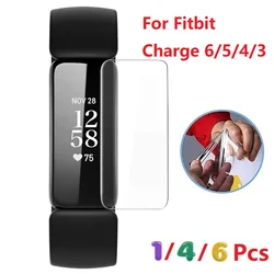 Premium Hydrogel Smart Watch Screen Protector Film - Quantity - 6 Pcs Film (Fitbit Charge 6)