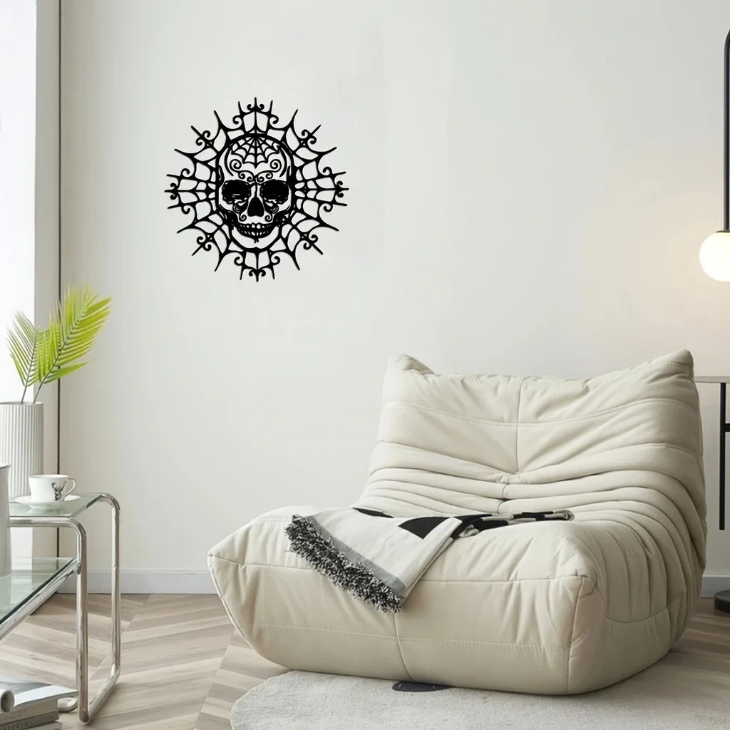 

Skull Wall Decor Metal Wall Decor, Modern Wall Decor, Boys And Girls Room Kindergarten Living Room Nursery Bedroom Decor