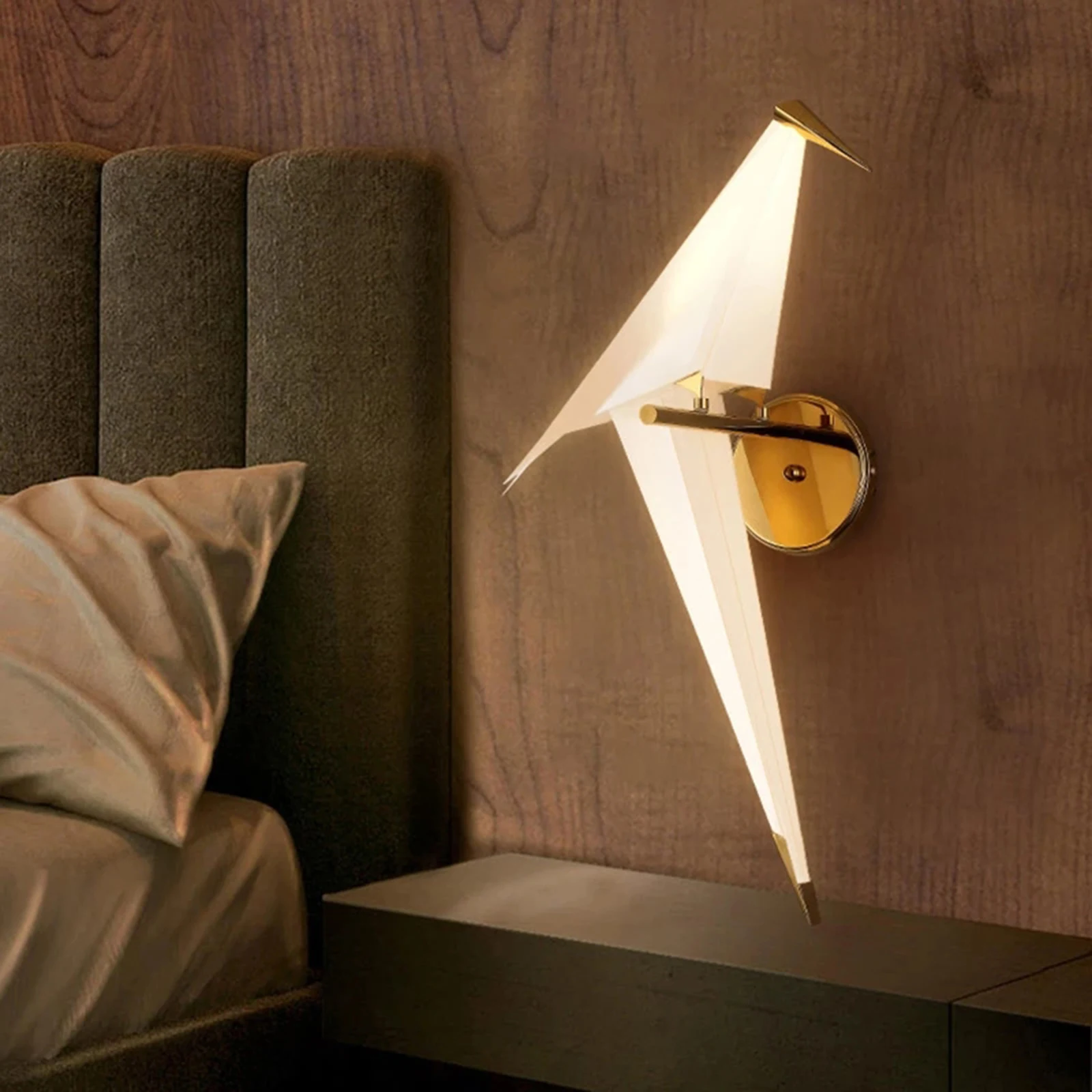 Modern Wall Sconce Single Head Sconce Lights Origami Bird Wall Lamp For Office Home Lamp Background Lighting Fixture