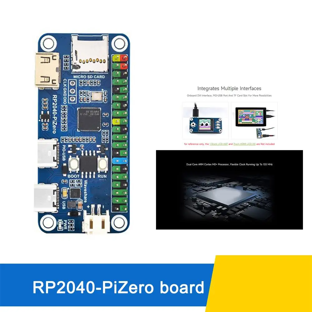 For Raspberry Pi PICO RP2040-PiZero Development Board Based On RP2040 Compatible With The Raspberry Pi GPIO Interface