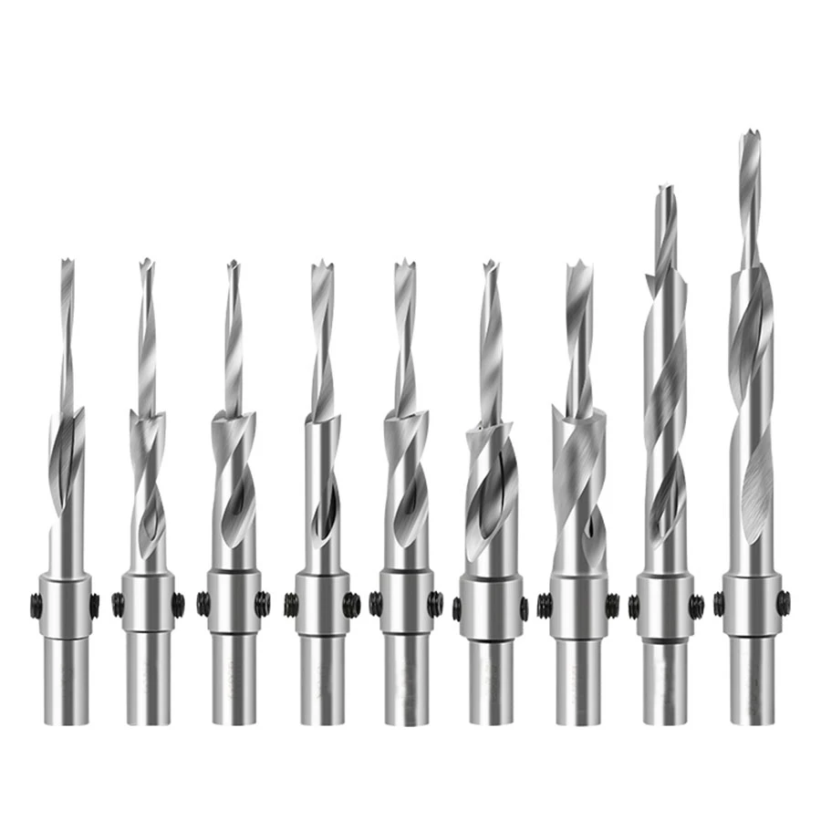 Woodworking Countersink Drill Bit Two step Screw Pattern With Double Hole Opener Bit High speed