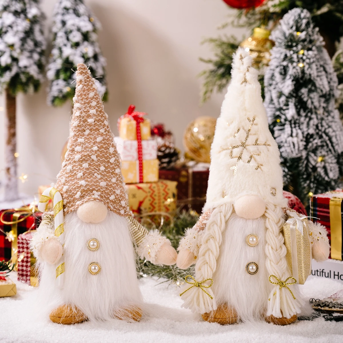Christmas Cartoon Doll Ornaments Merry Christmas Decorations For Home Xmas Navidad Happy New Year Decor Gift Noel