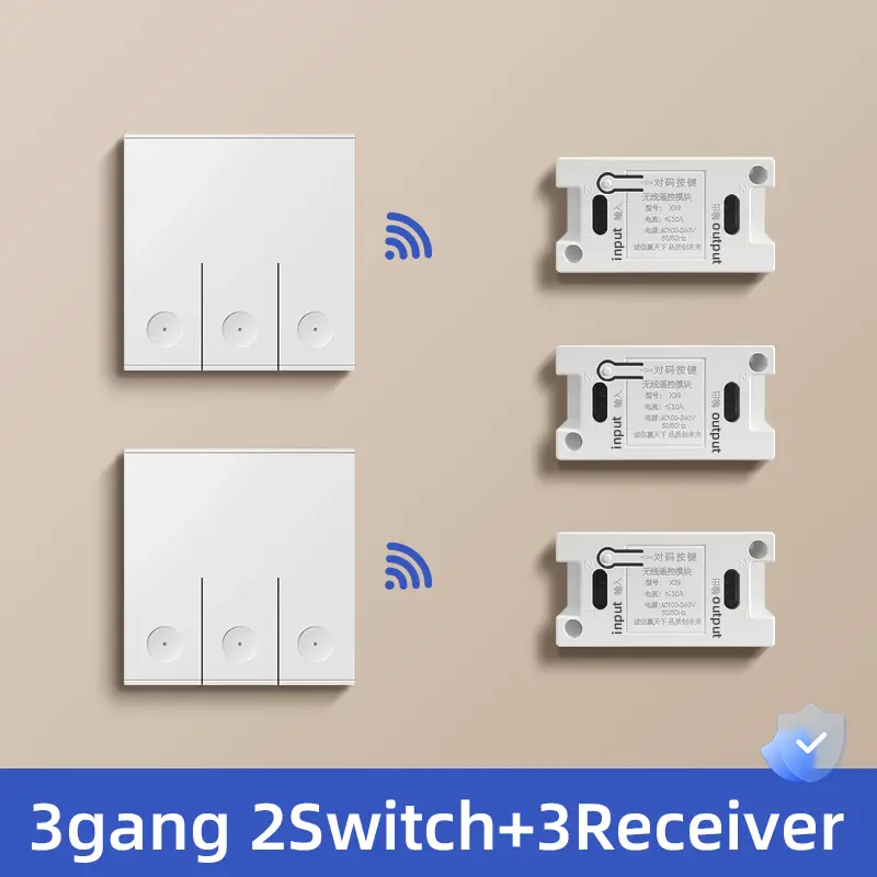 Wireless Smart Light Switch Without Neutral RF 315Mhz Mini Receiver Moudle 220V 110V Push Button Remote Control Lamp Single Live - Image 7