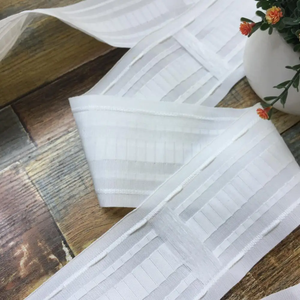 Curtain Accessory 20Meters Curtain Pinch Tape Pull Pleat Tape Cloth Belt  Pencil Pleated Drapery Tape