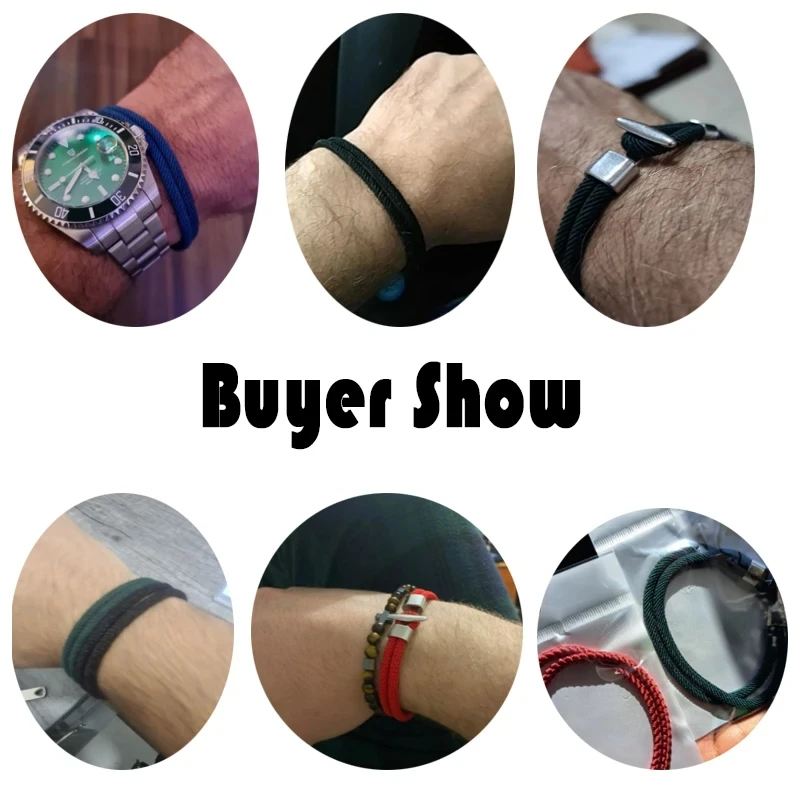 Nautical Rope Bracelet for Men Outdoor Camping Adventure