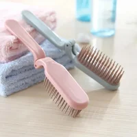 1pc Foldable Hair Comb Portable Detangling Hair Brush Anti Static Head Massager Travel Combs Hair Styling Accessories 2