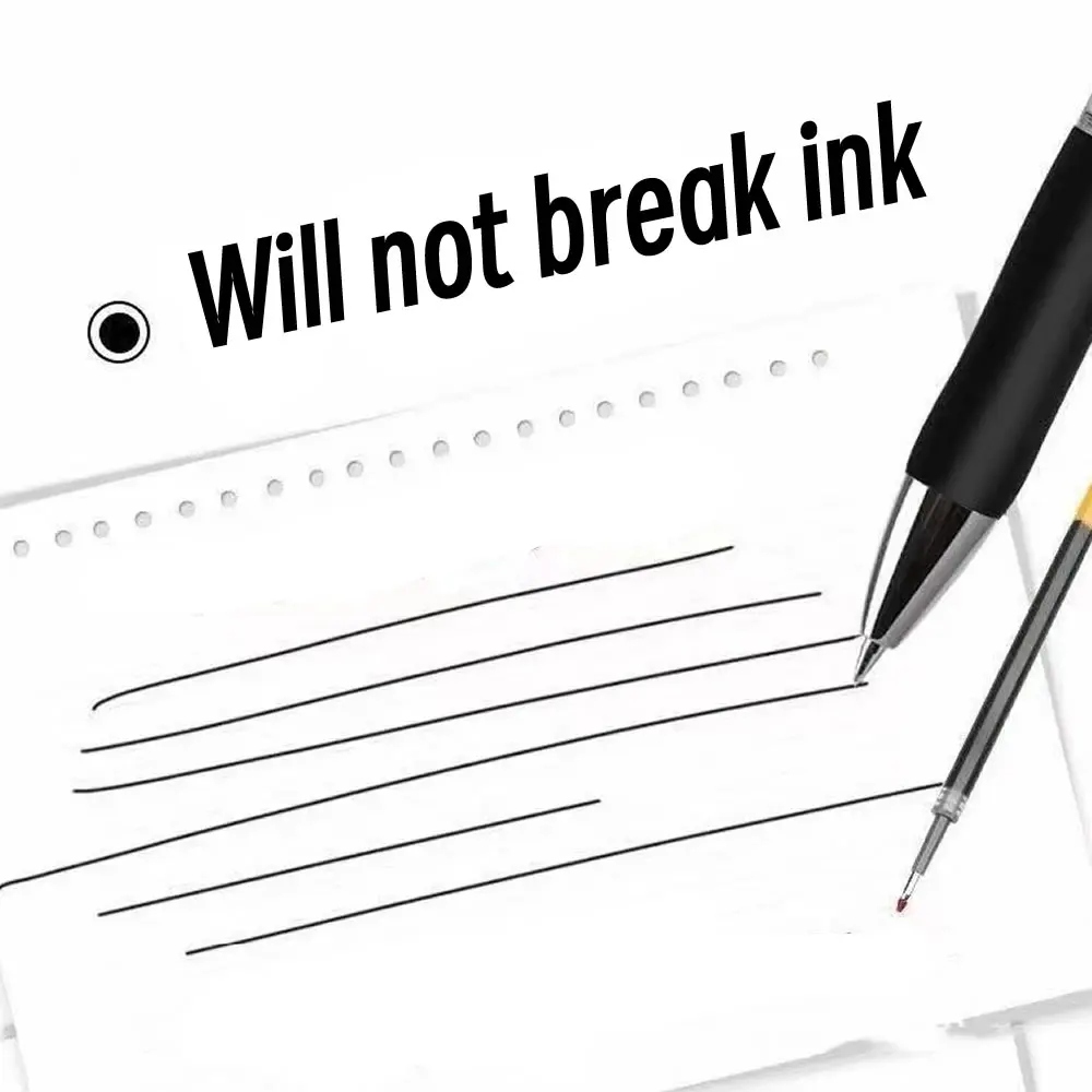 1/5/10Pcs 0.5mm Black Ink Retractable Pen Pens for Writing Gel Aesthetic Stationery Kawaii Supplies Cute Lot Office Accessories 3