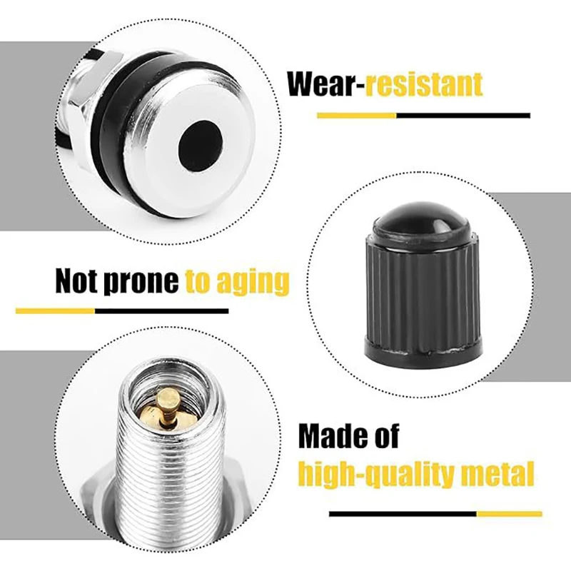 핫 2개입 오토바이 휠 밸브 33mm 모터바이크 스쿠터 자전거 쿼드 튜브리스 산악 타이어 밸브 더스트캡