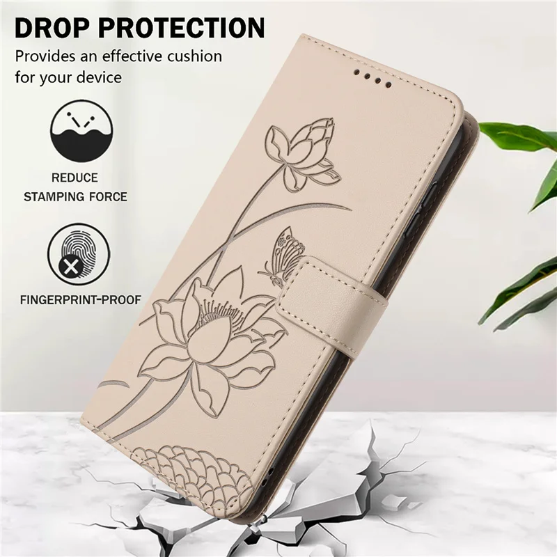 Floral Leather Wallet Flip Cover - Premium Phone Case