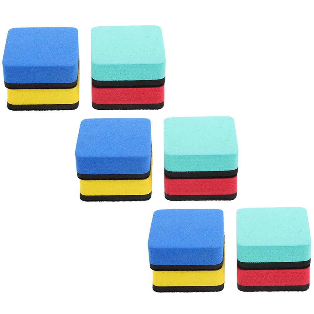 

12 Pcs Whiteboard Eraser Portable Erasers Eva Dry Accessories Magnetic Classroom Chalkboard for Kids
