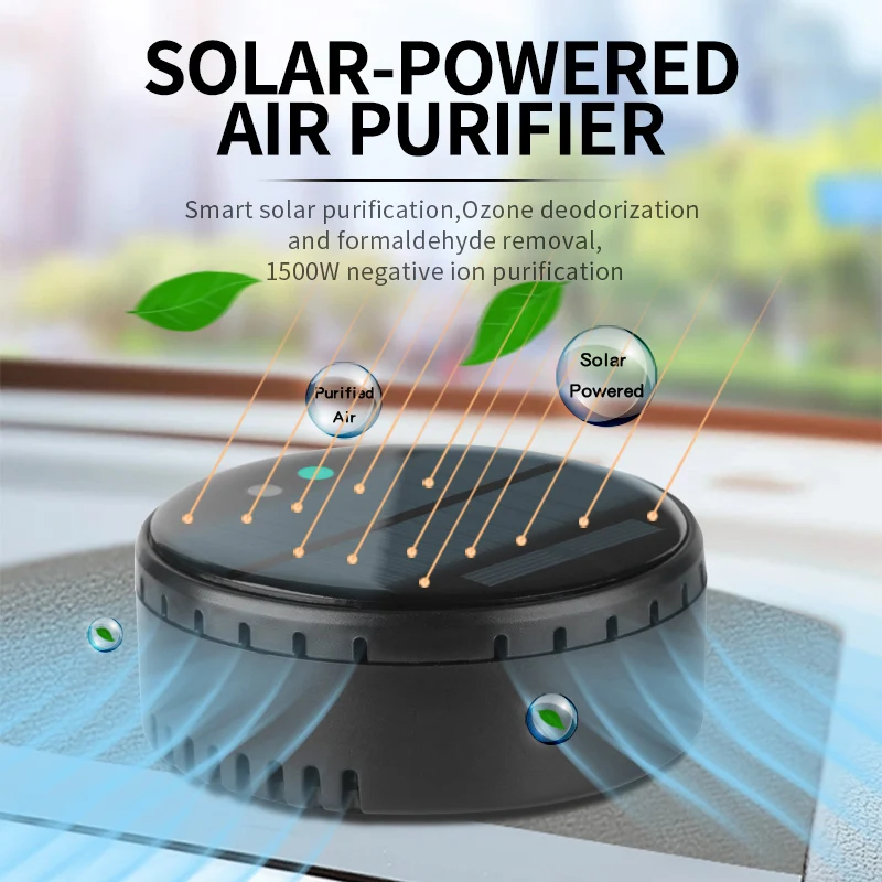 Air Purifier Solar Car Air Purifier for Odor Removal