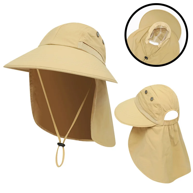

Летняя Солнцезащитная шляпа с защитой шеи от УФ-лучей для женщин, головные уборы, Панама с быстрой сушкой, женская кепка для активного отдыха, походов, велоспорта