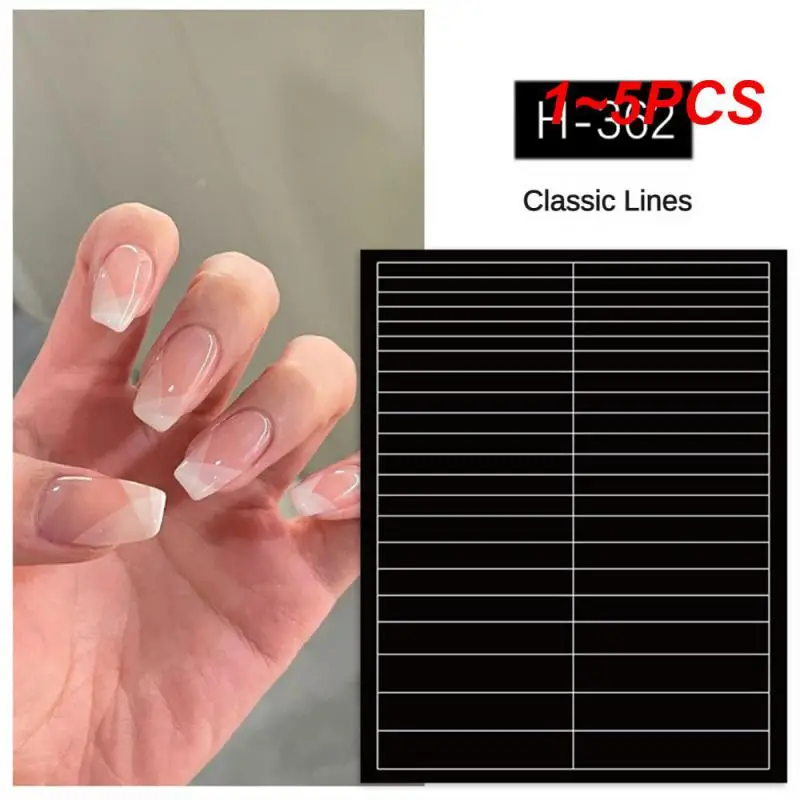 

1~5PCS Striped Nail Art Sticker Minimalist Health Can Be Unloaded Durable And Scratch Resistant Not Easy To Fall Off Waterproof