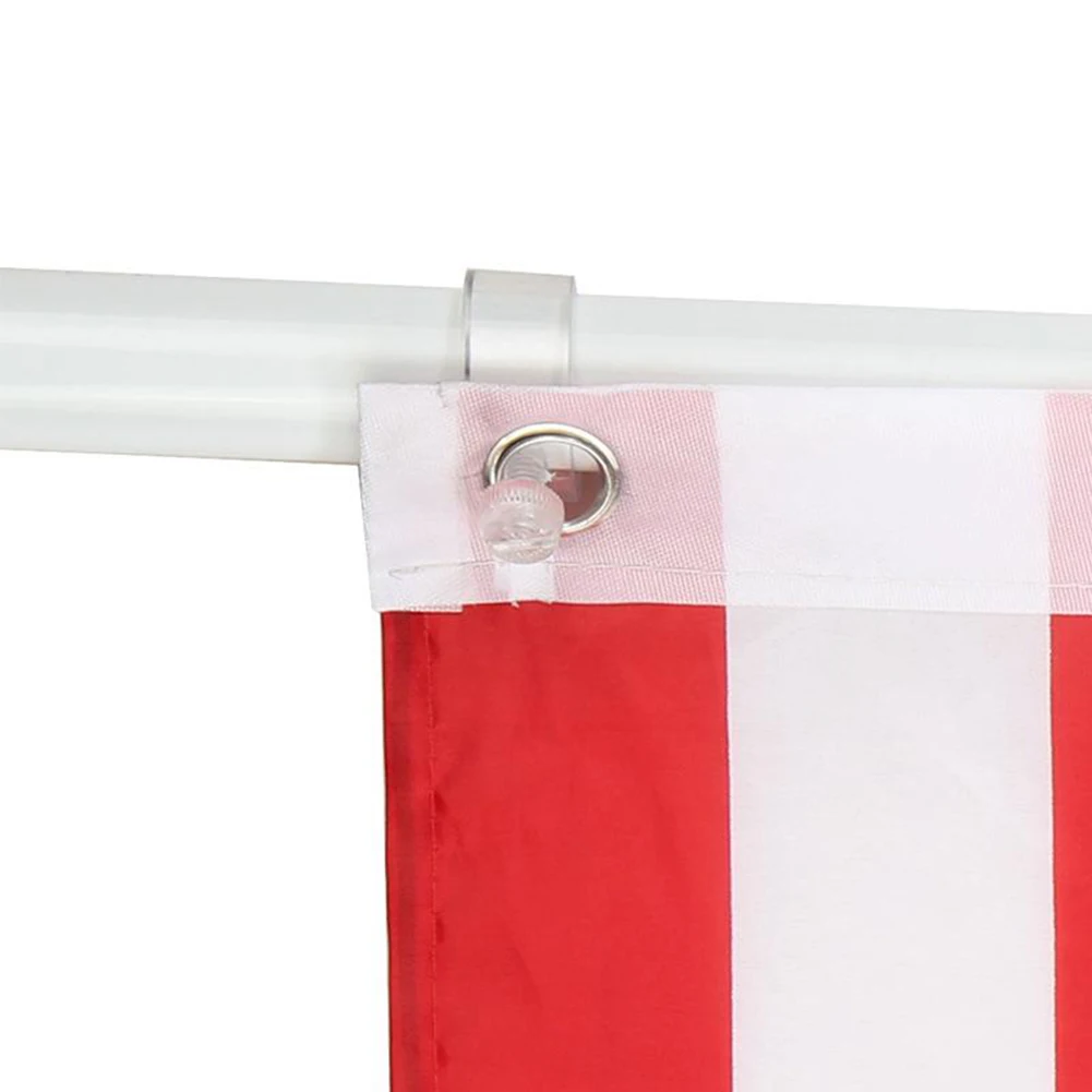 Anti-Wrap Flag Pole Rotating Mounting Rings Grommet Clip Attachments 2Pcs/Set for 1Inch Diameter Flagpole Fixing Tool
