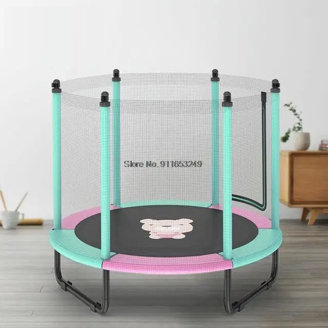 Trampolines For Kids Outdoor Indoor Mini Toddler Trampoline With Enclosure,  Safety Handrail, Birthday Gifts For Kid - Trampolines - AliExpress