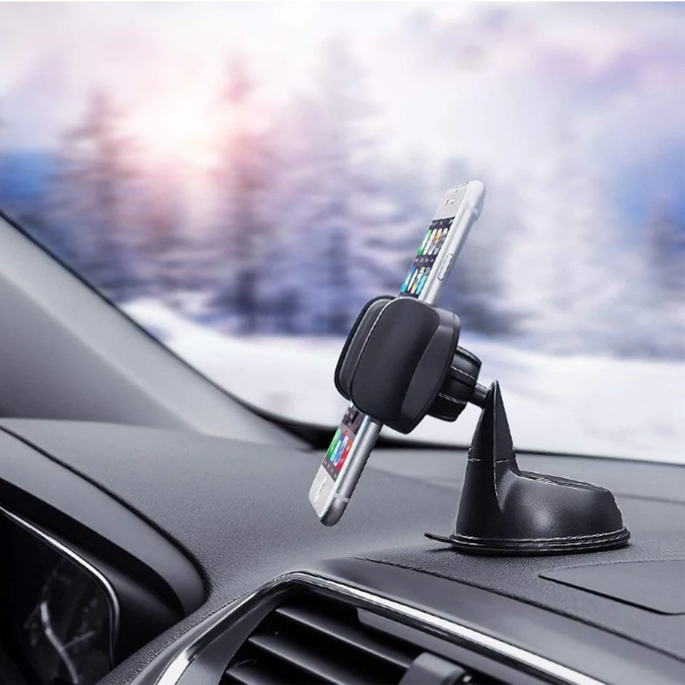 Suction Cup Phone Holder Car Mount Cell Phone Windshield Dashboard Smartphones Holder for iPhone Samsung Xiaomi Mobile Phone