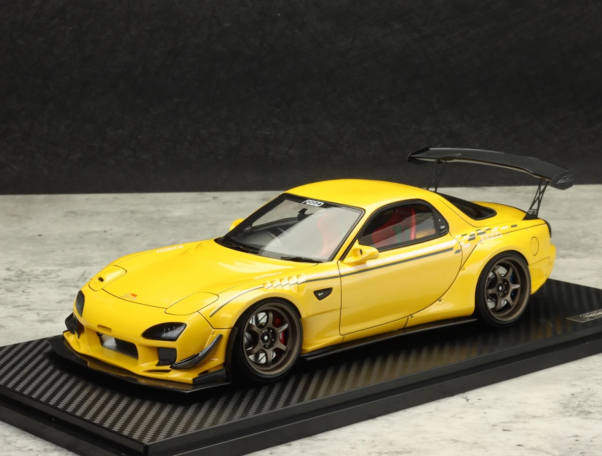 

IG 1:18 RX7 FD3S FEED Afflux GT3 JDM Simulation Limited Edition Resin Metal Static Car Model Toy Gift