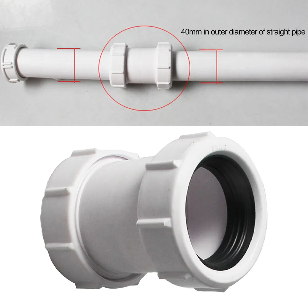 Compatible Drainage Adaptor Water Flow Connector Pipe As Shown Basin Drain Pipe Easy Installation Leak-proof Design