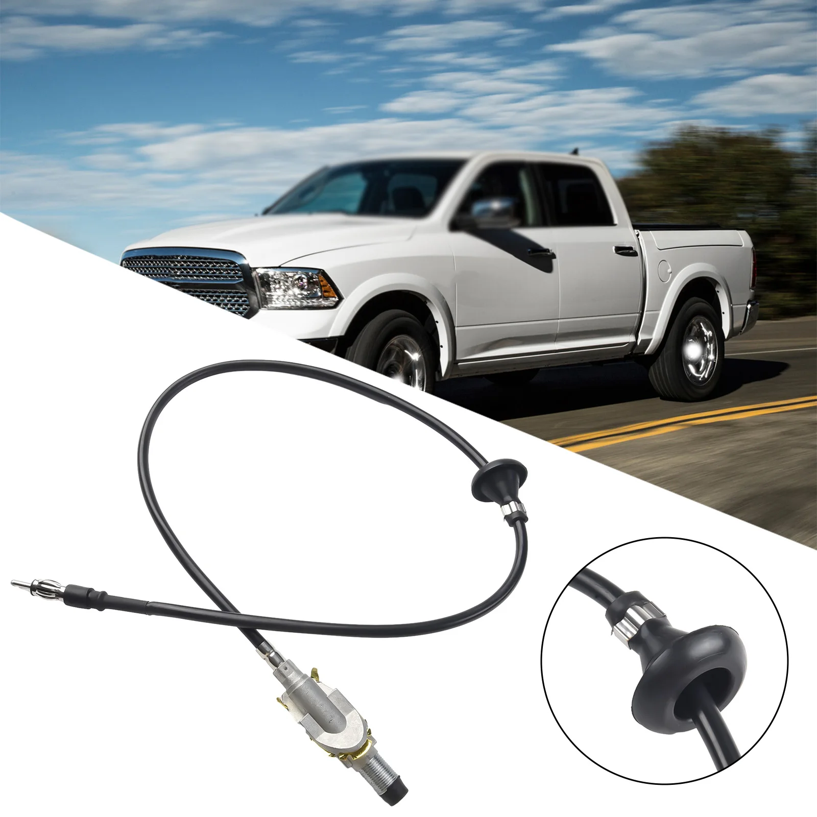 

Ensure Strong Signal Reception Manual Radio Antenna Base With Cable Assembly For Ram 1500 2500 3500 2002-2008 56043089AF