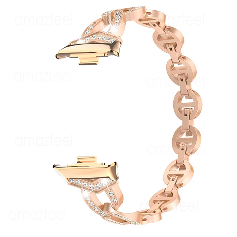 Pulseira de Metal para mi Band Pro Pulseira Diamante para Xiaomi mi Band Pro Pulseira Pulseira Aço Inoxidável - Image 3