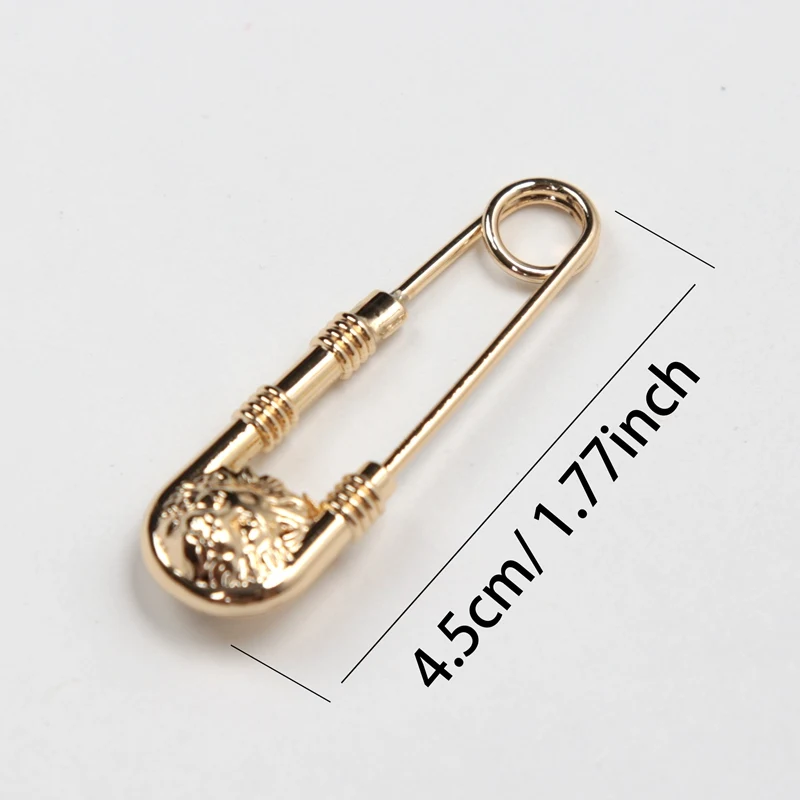 Retro Style Brooch Pin DIY Safety Pins Women Waist Closing Men Suit Jacket Decoration Anime Jewelry