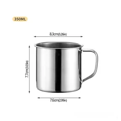 Portable Stainless Steel Travel Mug - Multipurpose Drinkware for Coffee, Tea, or Water (350ml)