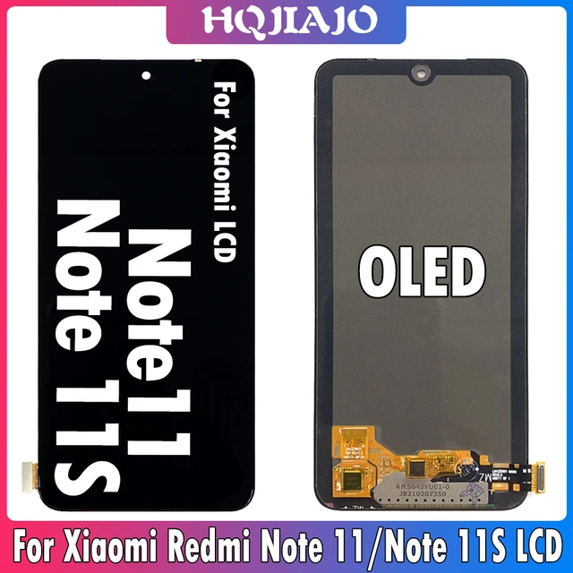 Pantalla LCD táctil para Xiaomi Redmi Note 11, montaje de digitalizador con  Marco, piezas de reparación de repuesto, 4G - AliExpress