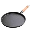 26cm Cast Iron Frying Pan Uncoated Non-stick Egg Pancake PanCrepe Maker Steak Frying Pot Gas Induction Cooker Kitchen Cookware