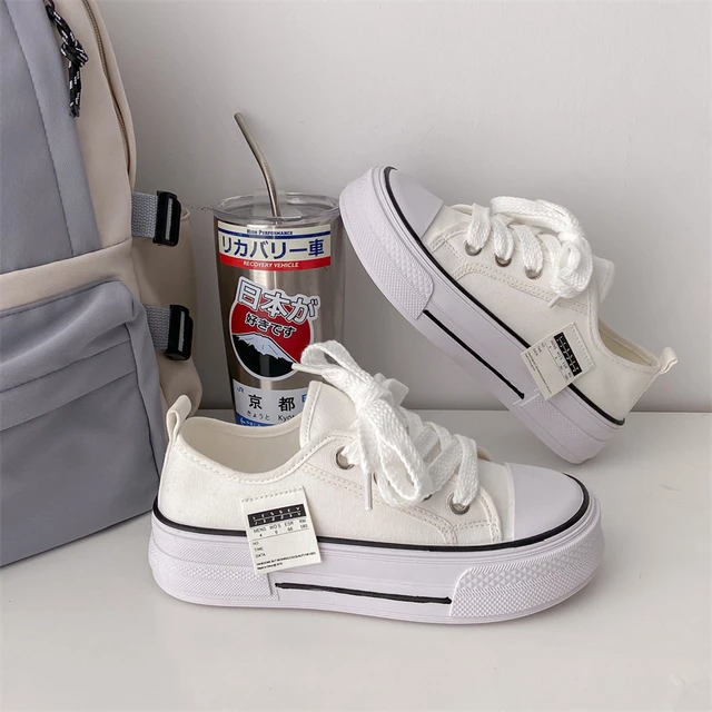 Canvas Shoes Women s 2023 New Low-top Korean Casual Sneakers Ins Tide Small All-match Small White Shoes Summer Off White Shoes