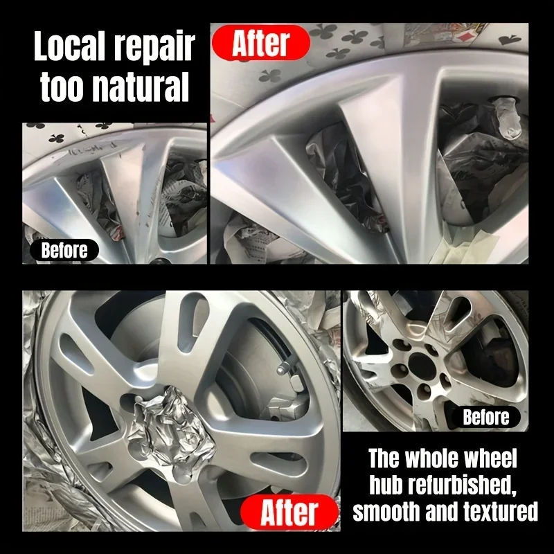 Car rim scratch repair and polishing kit restore gloss and remove oxidation from tire edges