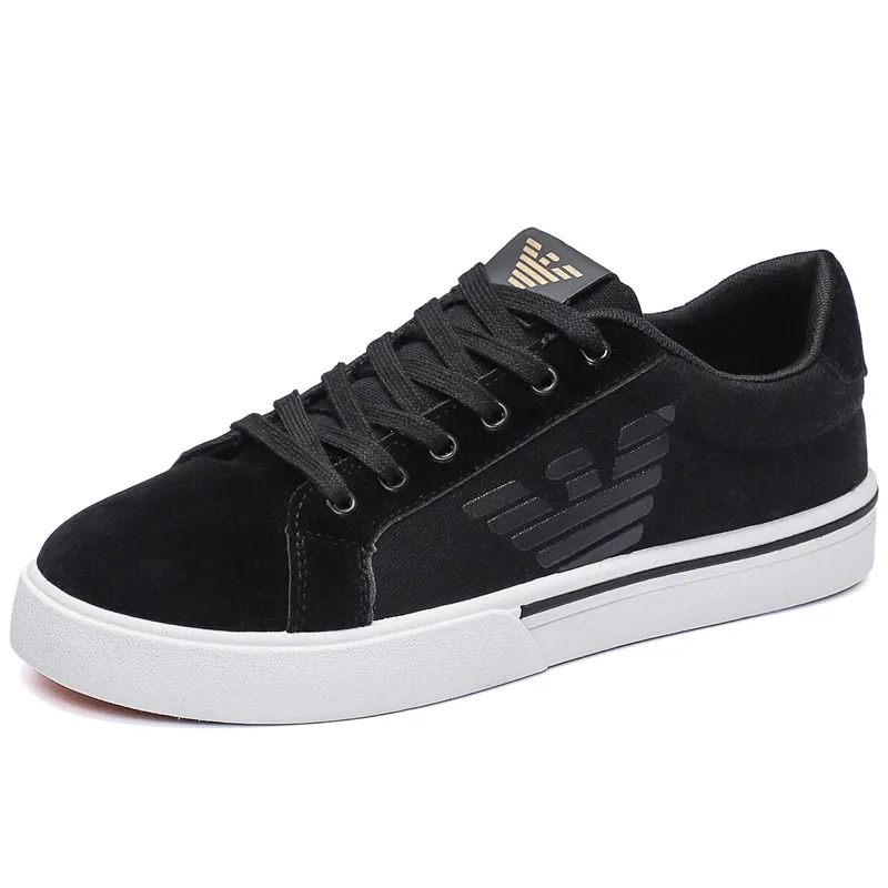 Luxury Designer Fashion Men's Black Rhinestone Platform Shoes Microfiber Leather Fabric Breathable Rock Hip-hop Walking Sneakers 5