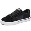 Luxury Designer Fashion Men's Black Rhinestone Platform Shoes Microfiber Leather Fabric Breathable Rock Hip-hop Walking Sneakers 5