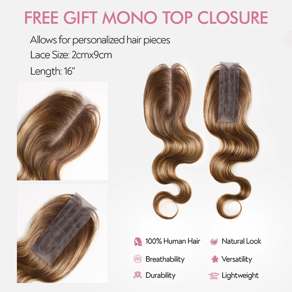 Body Wave Highlight Raw Bundles human hair extensions Human Hair 4/27 Colored Brazilian Hair Extensions Quick Weaves Water Wave Bundles 3