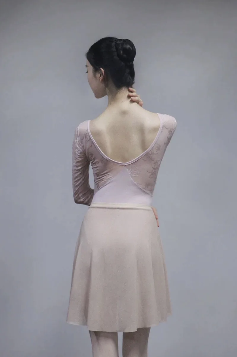 Women Ballet Apron Tutu New Gradient Soft Net Practice Leotard Skirt Adult Elegance Ballet Dancing Dress ballet leotard ballet dress ballet skirts