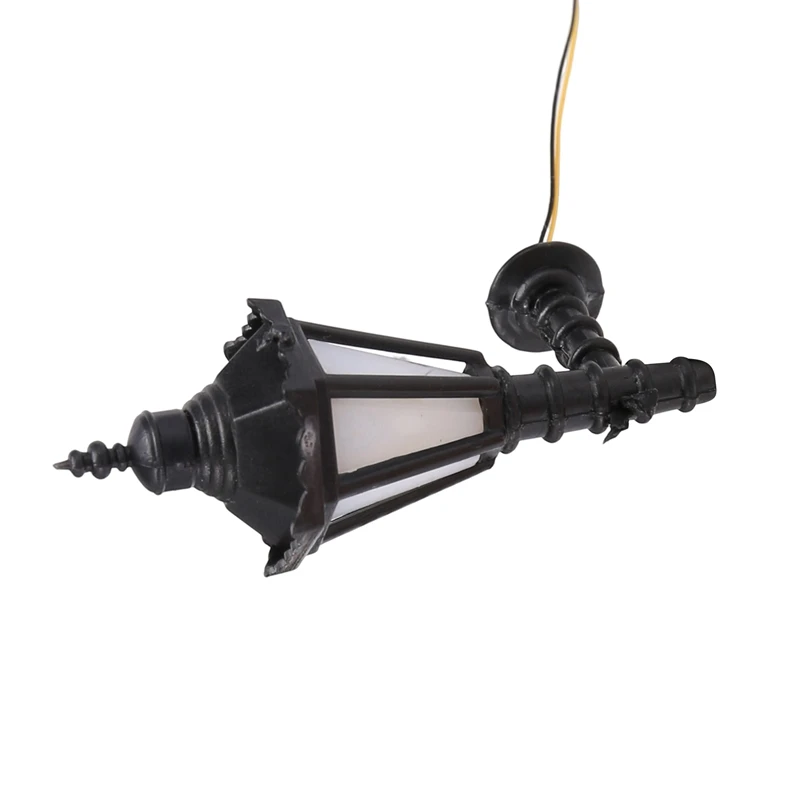 기차 철도 공원 Led 램프 포스트, 벽 조명, 모델 4.3cm, 3V, 정원 램프, 미니어처 풍경, 5 개