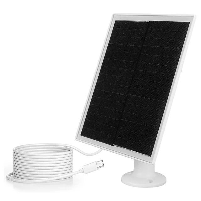 30W 5V Solar Panel Outdoor Solar Cells Charger USB/Type-C Solar Panels Waterproof Solar Cells Charger for Camera/Home Light Use 6