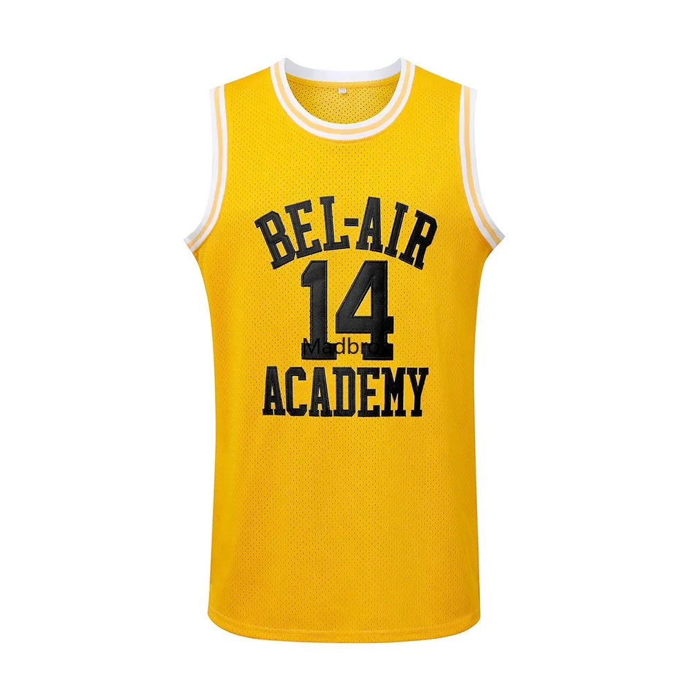 Will Smith Jersey 14 Bel-Air Academy Basketball Jersey 25 Carlton Banks Mens T Shirt Vest College Shirt Us Size S-3XL
