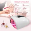 UV Light for Nails Cordless UV LED Nail Lamp Rechargeable Lampara de unas LED UV inalambrica Nail Dryer Gel Nail Lamp for Nails 2