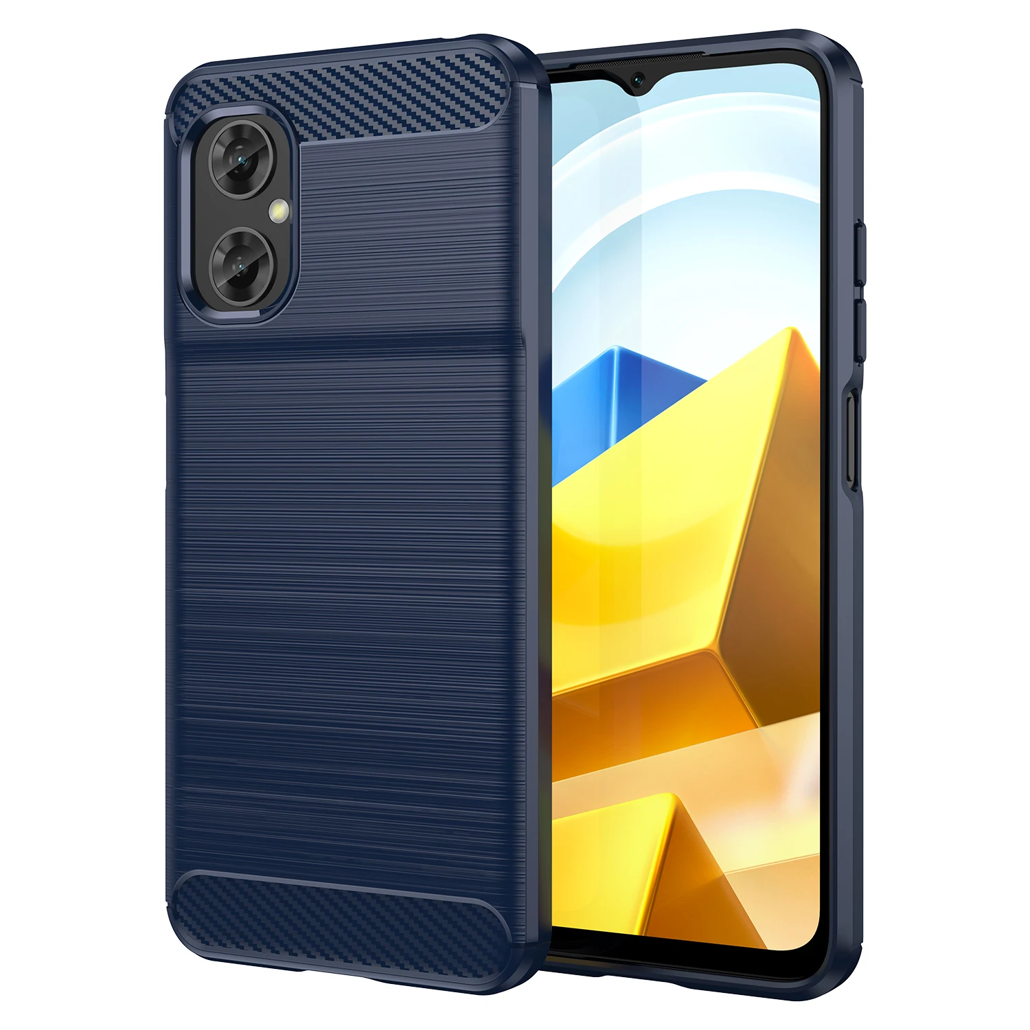 Sleek Silicone TPU Carbon Fiber Bumper Protective Case