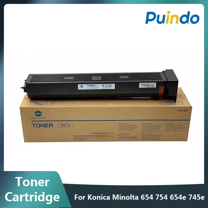 

A3VU030 Original new TN712 Toner Cartridge For Konica Minolta Bizhub 654 754 654e 745e Black Toner U S Edition